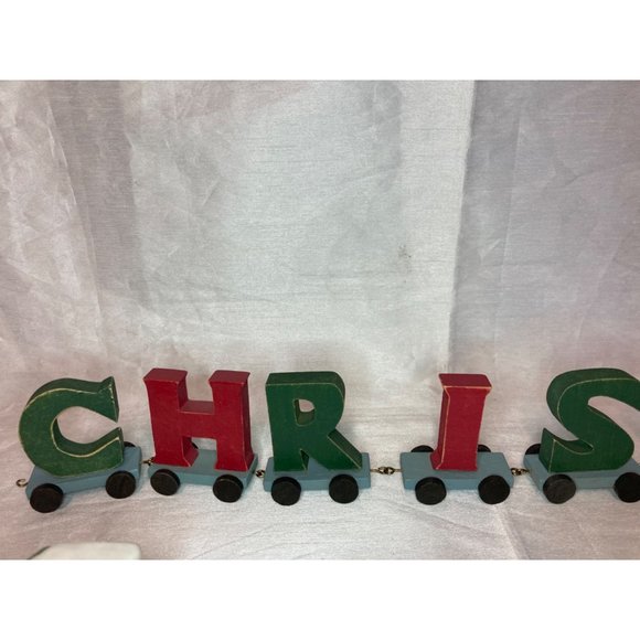 Vintage 4-Piece Christmas Train Set Midwest Taiwan w/ Letter Train set - Picture 12 of 16